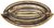 O.1632 Oval plate handle