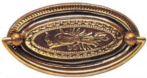 O.1646 Oval plate handle